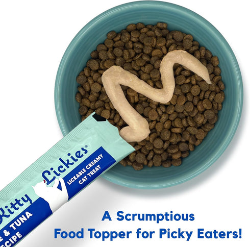 Lucy Pet Products Kitty Lickies Creamy Lickable Cat Treat, Sardine and Tuna Recipe, 2oz....