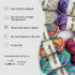 3 Pcs Pack with 5-Ply Acrylic Yarn, 3 Balls of 4.8Oz/135g Soft 3mm Medium Thick Colorful Yarn for Crocheting Knitting, 260 Yds/240m Crochet Blanke...