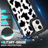 Designed for iPhone 11 Case, Heavy-Duty Tough Rugged Lightweight Slim Shockproof Protective Case for iPhone 11 6.1 Inch,Women Girls,Cute Cow Print...