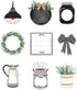 Carson Dellosa 150-Piece Modern Farmhouse Bulletin Board Cutouts, Mason Jar, Bows, Pots and More Farmhouse Cutouts for Bulletin Board, Farmhouse C...
