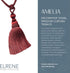 Elrene Home Fashions Amelia Decorative Tassel Window-Curtain Tieback, 24 Inches, Red...
