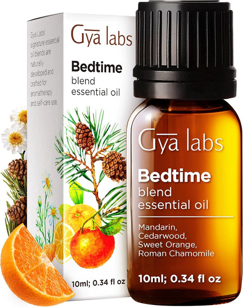 Gya Labs Bedtime Essential Oil Blend for Diffuser- 100% Natural Aromatherapy Bedtime Oil for Sleep, Calming & Relaxing (0.34 fl oz)...