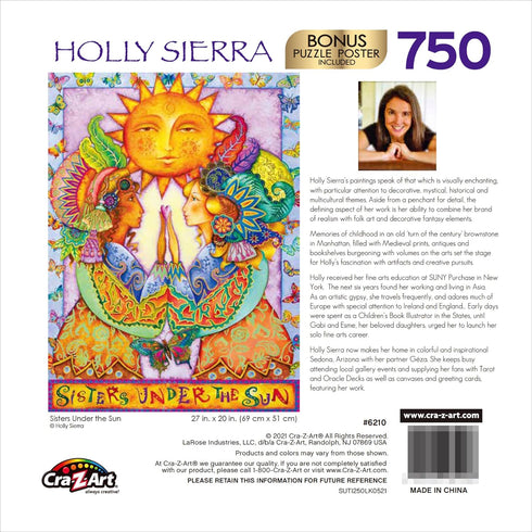 RoseArt - Holly Sierra - Sisters Under The Sun - 750 Piece Jigsaw Puzzle for Adults...