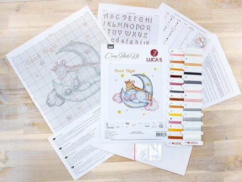 Cross Stitch Kit Luca-S Gold - Good Night, B1192...