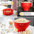 POPCO Microwave Popcorn Bowl - Silicone Snack Popcorn Popper with Handles - Collapsible Design, 2.3" Height When Folded -Dishwasher Safe Bowl for ...