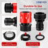 Dreyoo 5 Pcs Set Garden Hose Quick Connector with Stainless Steel Filter Washers, 3/4 Inch Male and Female Connectors Compatible with Eden and All...