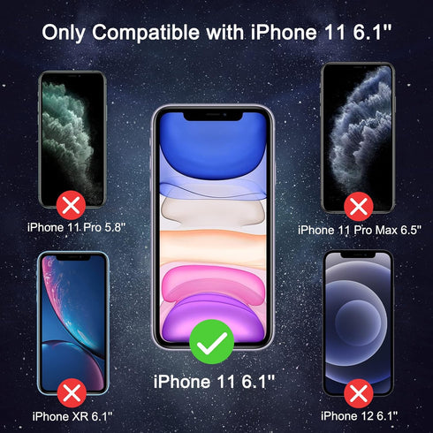 2 Pack Privacy Screen Protector for iPhone 11 with 3 Pack iPhone 11 Camera Lens Protector 9H Hardness Anti-Scratch/Bubble Free/Easy Installation.....