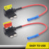 Recoil FT1-10 10 Pack 12V Car Add-a-Circuit Fuse Tap Adapter ATO ATC Blade Fuse Holder with 10pcs 10A,20A Fuses...