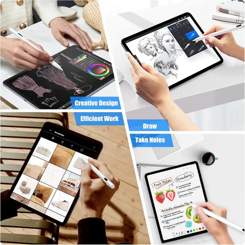 TiMOVO Stylus Pen for iPad, Apple Pencil USB C Fast Charge, Palm Rejection for 2018-2024 Apple iPad Pro 13/12.9/11'', iPad 10/9/8/7/6th Gen, iPad ...