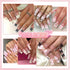 BELICEY 3D Bow Nail Charms 600PCS Flowers Nail Charm Pink&White Flatback Pearls Beads Star Heart Bowknot Cute Nail Charms Nail Supplies Accessorie...