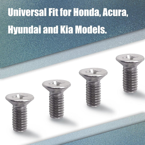 8PCS Stainless Steel Retaining Screws for Front and Rear, Stainless Steel Brake Disc Rotor Screws, 936-000-601-40-H, Compatible with Acura, Honda,...