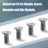 8PCS Stainless Steel Retaining Screws for Front and Rear, Stainless Steel Brake Disc Rotor Screws, 936-000-601-40-H, Compatible with Acura, Honda,...