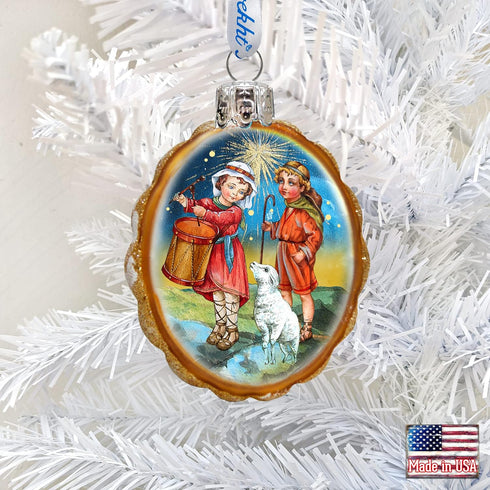 Drummer and Shephard Boy Ornament...