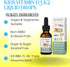 Go Healthy Kids Vitamins D3 K2 (MK-7), Child Vitamin D, Liquid Vegan D3 K2 Drops for Kids, Sugar-Free, Easy-to-Absorb, Children's Growth & Immune ...