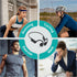 Bone Conduction Headphones, Open Ear Headphones Wireless Bluetooth 5.3 with Mic, IPX5 Waterproof Sweatproof Sport Earphones for Running, Cycling, ...