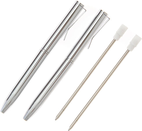Set of 2 Small Pens (3.35") for Pocket, Wallet, Planner, Purse or Passport...