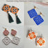 Puocaon Porcelain Tile Clay Cutters - 8 Pcs Terracotta Tiles Clay Cutters for Polymer Clay Earrings Making, Portuguese Tiles Pattern Clay Jewelry ...