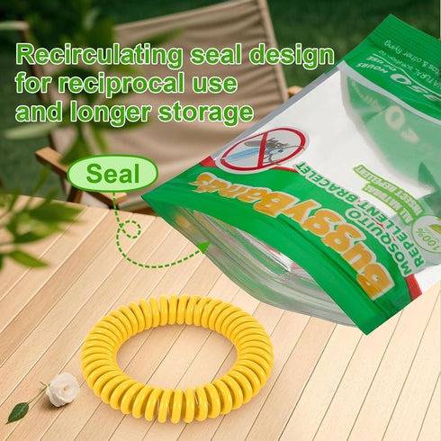 24 Pack Mosquito Repellent Bracelets, Individually Wrapped Repellent Wristbands, DEET Free, Natural and Waterproof Band...
