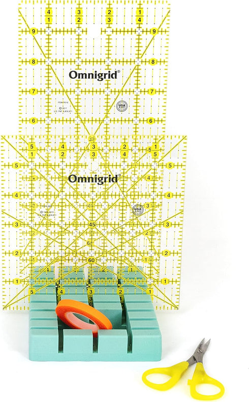 Omnigrid OmniRack, Mini Ruler Storage Rack, Mint Green...