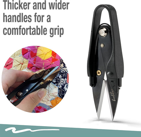 Beaditive Premium Thread Snips - Thread, Yarn, Embroidery Snipper for Sewing, Quilting, Knitting, Jewelry Making - High-Carbon Steel Blades with P...
