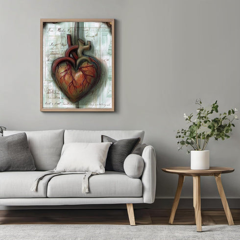 Posterizer 1 pcs-gothic heart poster-Valentine's day inspired art-Romantic Art-Holiday Poster Collection-Gift for Couples boyfriend girlfriend Hus...