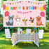 Dog Girl Party Decorations Pink Puppy Dog Themed Birthday Supplies Lets Party Banner Backdrop Dogs Cats Kids Birthday Photography Background Photo...