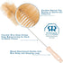 Redecker Natural Pig Bristle Soda Bottle Brush, 15-Inches, Flexible Wire Handle, Made in Germany...