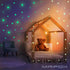 Glow in The Dark Stars for Ceiling or Wall Stickers - Glowing Wall Decals Stickers Room Decor Kit - Galaxy Glow Star Set and Solar System Decal fo...