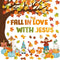 Zonon Fall Classroom Bulletin Board Decorations Christian Fall Love with Jesus Bulletin Board Set Religious Tree Maple Leaf Pumpkin Harvest Cutout...