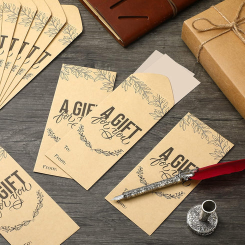 100 Pcs Kraft Cash Envelopes 2.88 x 6.5 Inch Money Envelopes for Cash Gifts small Money Envelopes for currency Offering Envelopes For Church Cash ...
