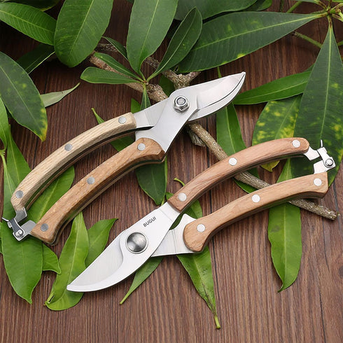 BUGUI Bypass Garden Pruning Shears - Premium SK-5 Steel Blade, Professional Garden Shears, Sharp Garden Scissors for Cutting Live Flowers, Trimmin...