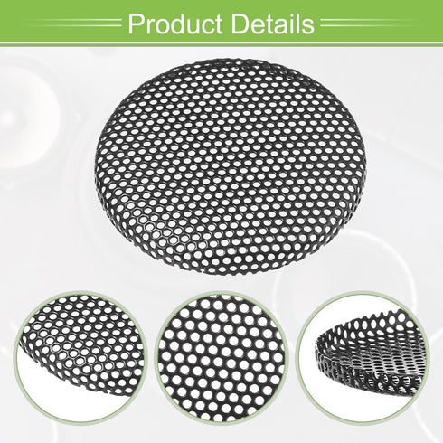ACROPIX Universal 1.5 Inch Speaker Grills Mesh for Audio Subwoofer 45x4mm Grille without Frame Black - Pack of 2...
