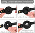 OOPSDOGGY Rolled Leather Dog Collar with Airtag Holder - Reflective Round Airtag Dog Collar - Soft Tracking Pet Collar for Small Dogs Puppy Cats K...