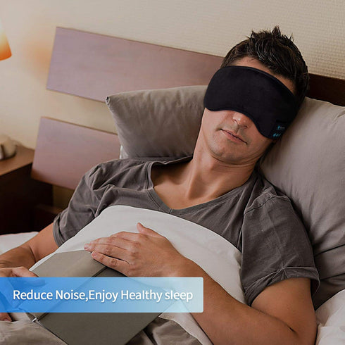 Voerou Sleep Headphones 5.2 Bluetooth Sleep Mask with Music and Ultra Thin Speakers Perfect for Sleeping, Air Travel,Meditation and Relaxation?Uni...