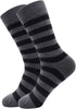 Mens Grey Dress Socks Size 10-13, Cotton Crew Calf Socks...
