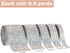 5 Rolls Self Adhesive Crystal Rhinestone Diamond Roll Ribbon Bling Gemstone Strips Sticker Rhinestone for Craft with 2 mm Rhinestone 4.5 Yards (Mu...