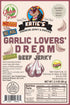 Katie's Beef Jerky - Garlic Lovers' Dream Beef Jerky (Pack of 3), GLUTEN FREE, No Preservatives, Nitrites, or MSG...
