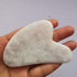 Gua Sha Crystal Jade Stone Board for Skincare, Scraping Face Back Massage Relax Therapy Trigger Point Treatment(White Jade)...