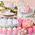 200 Pcs Tulip Cupcake Liners Muffin Baking Cupcake Liners Baking Cups Holders Heat Resistant Muffin Liners Wrappers for Wedding Party Birthday Bab...