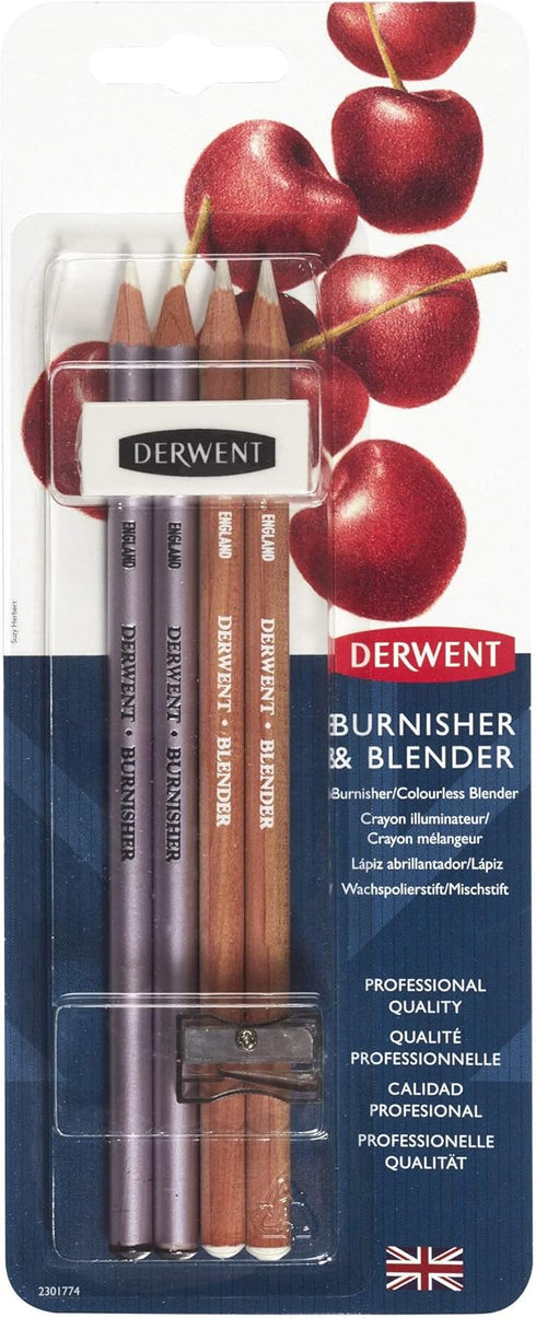 Derwent Blender and Burnisher Pencil Set, Drawing, Art Supplies (2301774) , 1 Set , assorted...