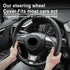 2PCS Car Nappa Leather Steering Wheel Cover, Segmented Steering Wheel Protector, Car Interior Accessories, Non-Slip & Breathability Well, Universa...