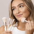 EcoTools Luxe Natural Elegance Professional Face Makeup & Foundation Brush Set, Premium Brush Kit For Face, Cheek, & Eye Makeup, Synthetic Makeup ...