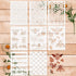 8 Pcs Bee Stencils for Painting on Wood, Honeycomb Hexagon Drawing Template Honey Comb Bee Stencil for Wood Wall Canvas Furniture DIY Crafts Decor...