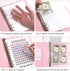 100 Day Money Saving Challenge Binder, Reusable Budget Book with Cash Filled Envelope Frosted Cover Money Binder Cash Savings Challenge Storage Bo...