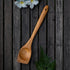 FAAY Right Hand Chopper, Wooden Spoon - Spatula, Break Up Ground Beef Utensils Made from High Moist Resistance Teak Wood for Non Stick Cookware. (...