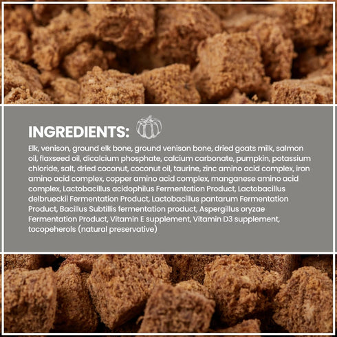 Muenster Freeze Dried Dog Food Topper Bites (5oz) - Farmhaus Elk Freeze Dried Raw Dog Food w/Organic Minerals - Elk & Organ Meats Meal Toppers for...