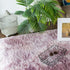 Pink Purple Modern Home Decorate Area Rugs for Living Room Bedroom Bathroom Fluffy Indoor Carpet 2x3 Feet...