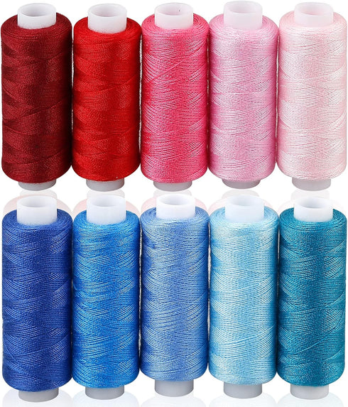 CiaraQ Sewing Threads Kits, 30 Colors Polyester 250 Yards Per Spools for Hand Sewing & Embroidery...