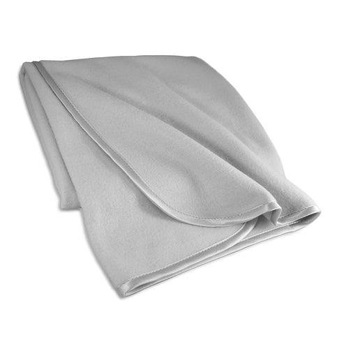 TL Care Fleece Blanket with Silk-Like Satin Trim, Soft, Warm & Cozy, Gray, 30" x 30" for Boys and Girls, Perfect for Baby Carrier, Stroller, Trave...