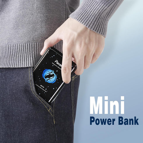 Mini Power Bank 10000mAh,Small Portable Charger USB C in/Output 22.5W Fast Charging,Best Gift for Various Festivals - Constellation Battery Pack f...